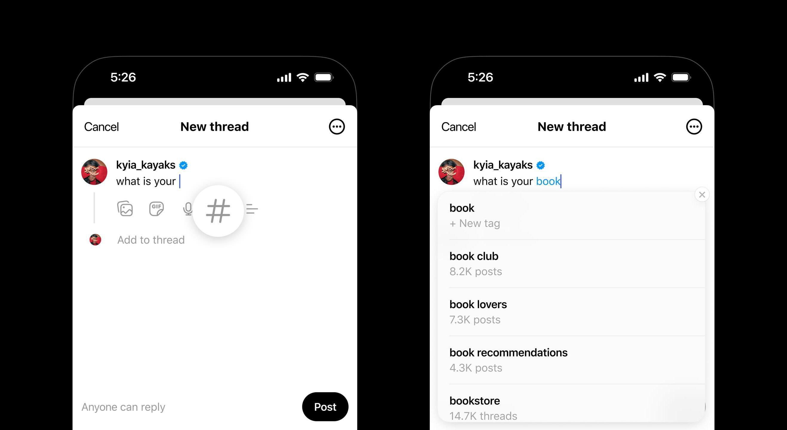 Threads adds keyword search and tagging – helping your content reach more users