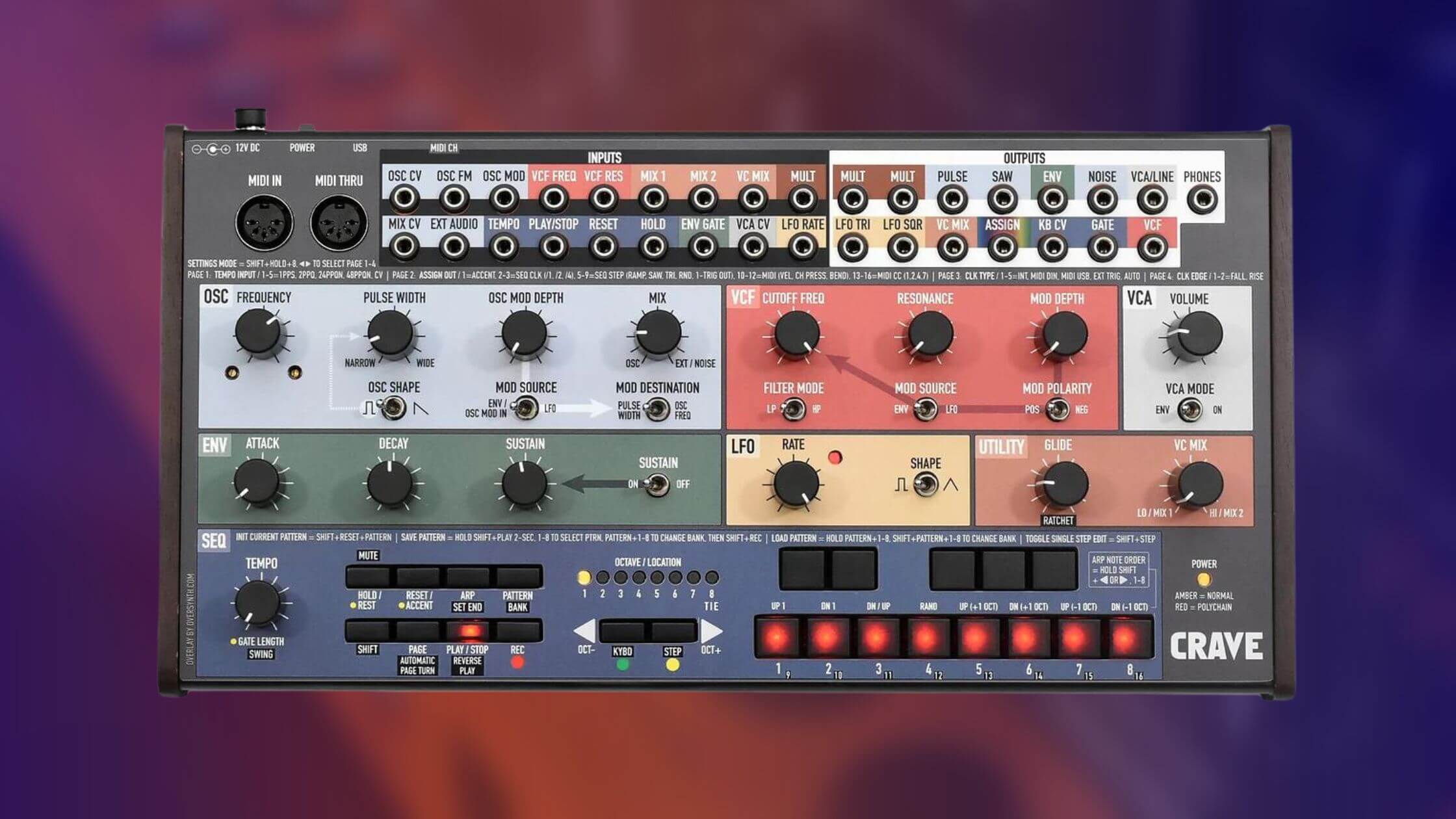 Oversynth releases stylish overlay kits for Behringer’s Crave and Edge synthesizers