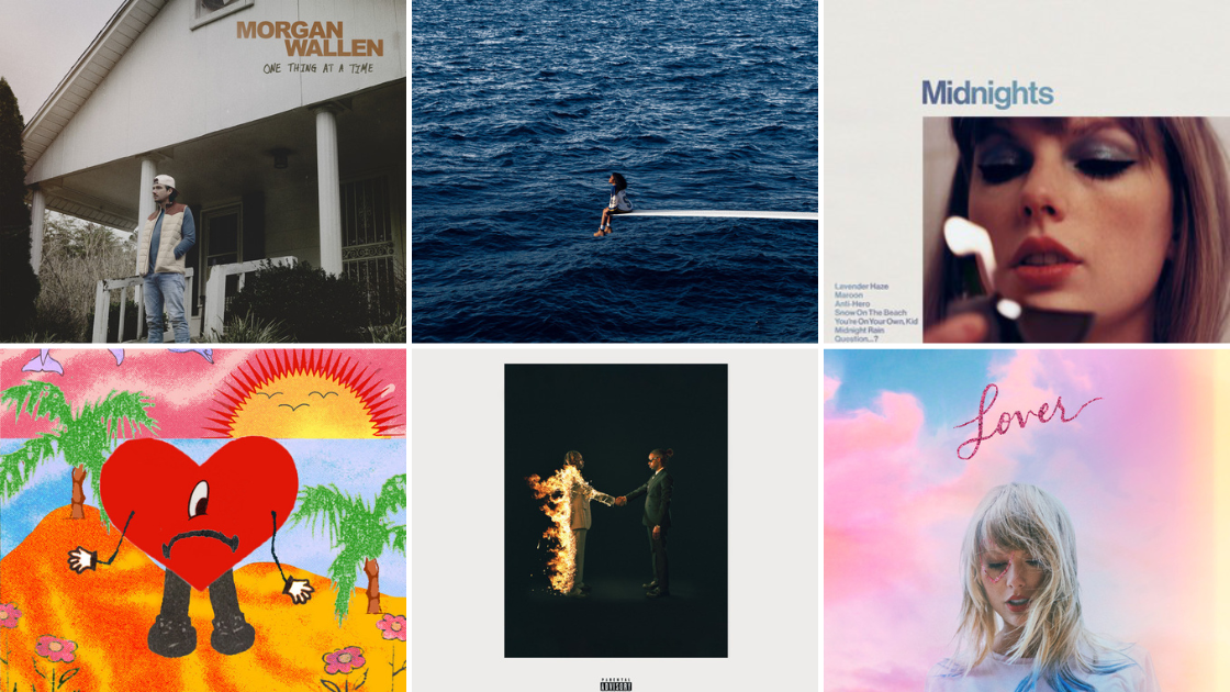 The top 20 most-streamed albums of 2023