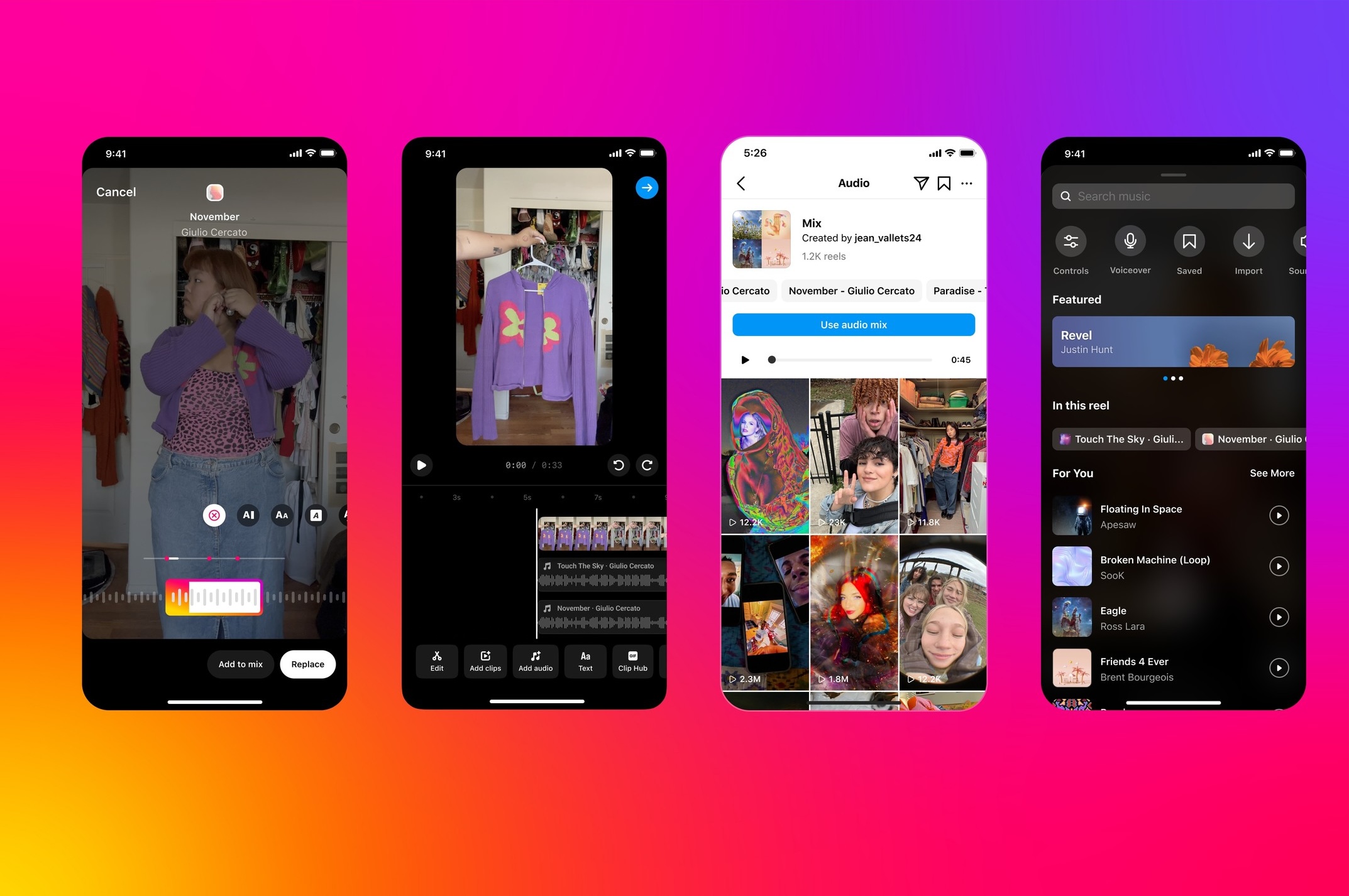 How to add multiple songs to a single Instagram Reel