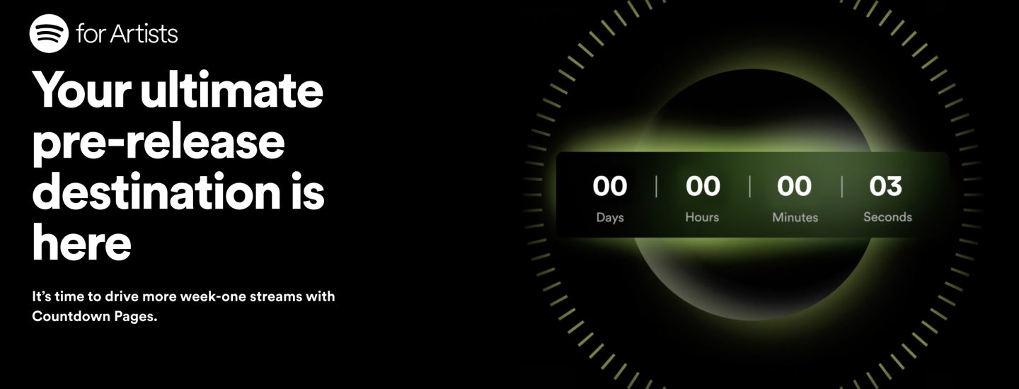 RouteNote artists can now start Spotify Countdown Pages