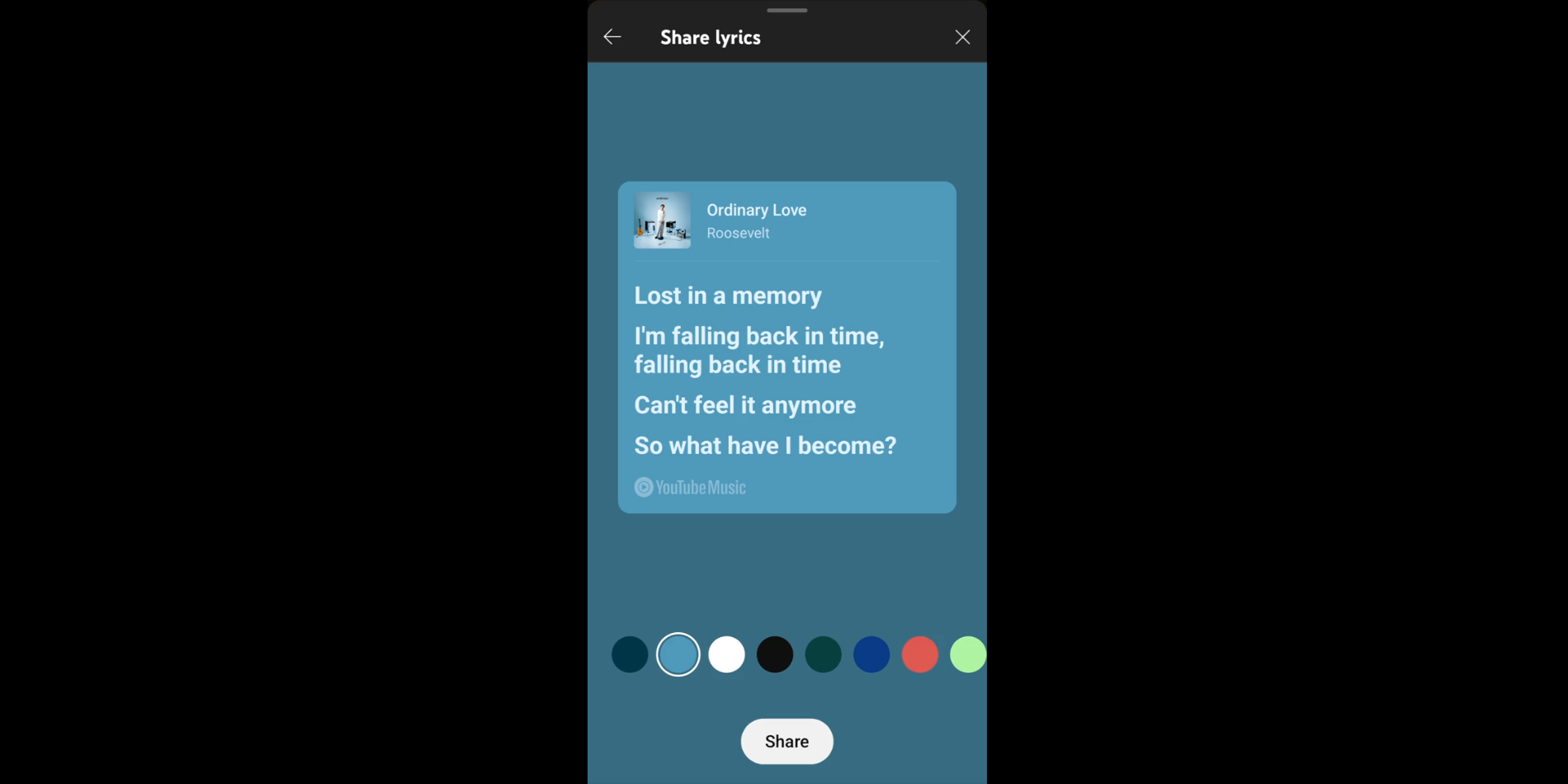 YouTube Music adds lyric-sharing feature to rival Spotify and Apple Music