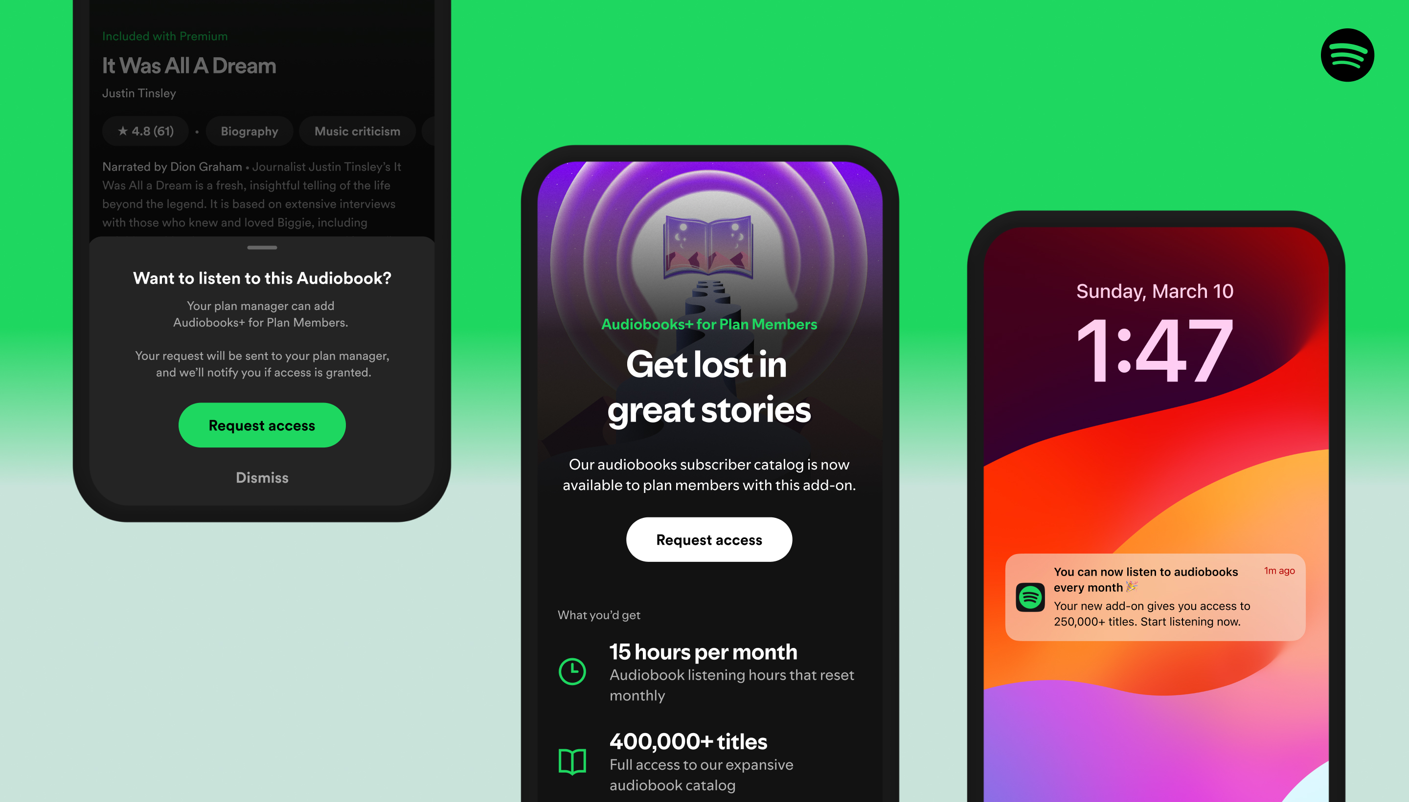 Spotify Audiobooks+ is now available in the US