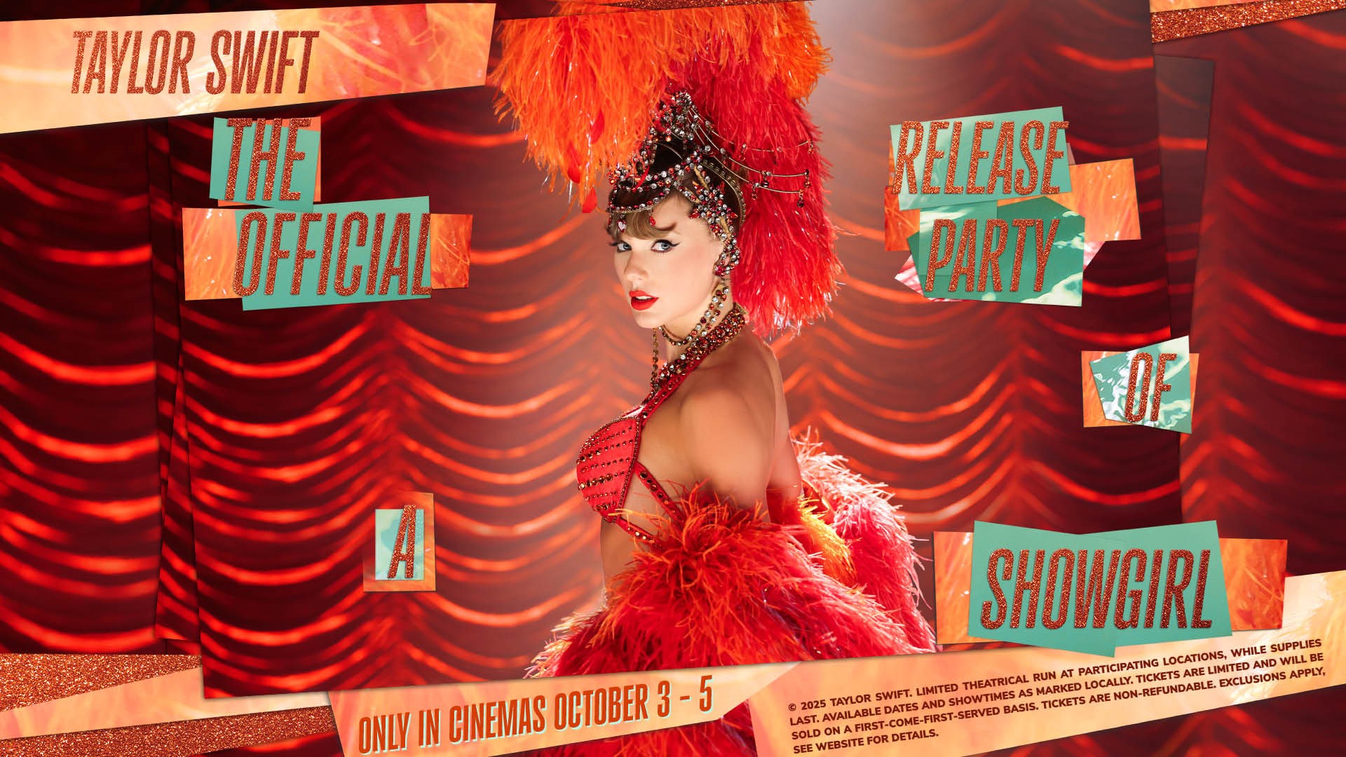 Taylor Swift announces global cinema release party for “The Life of a Showgirl”