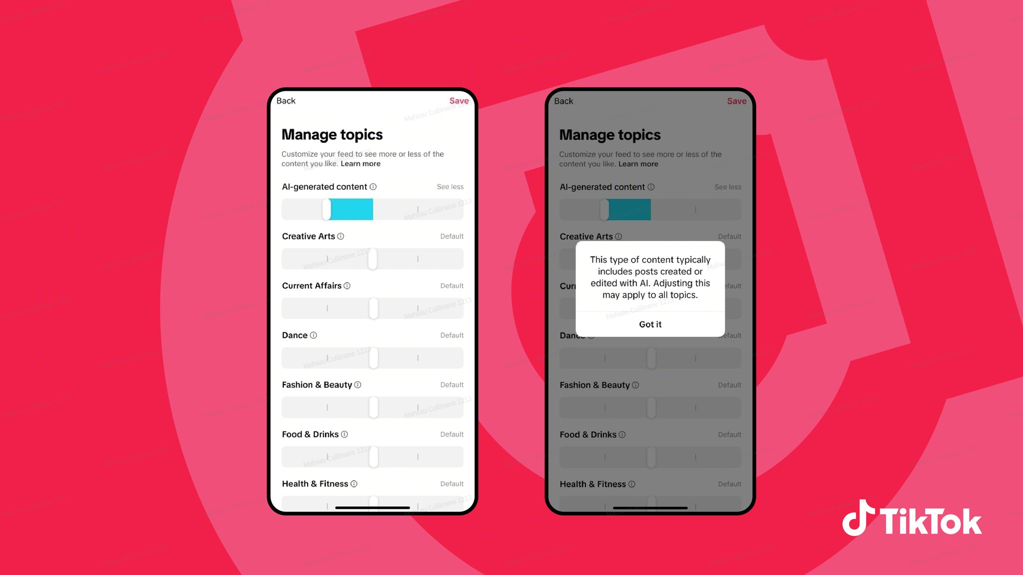 TikTok now gives you control over how much AI content you see on your For You Page
